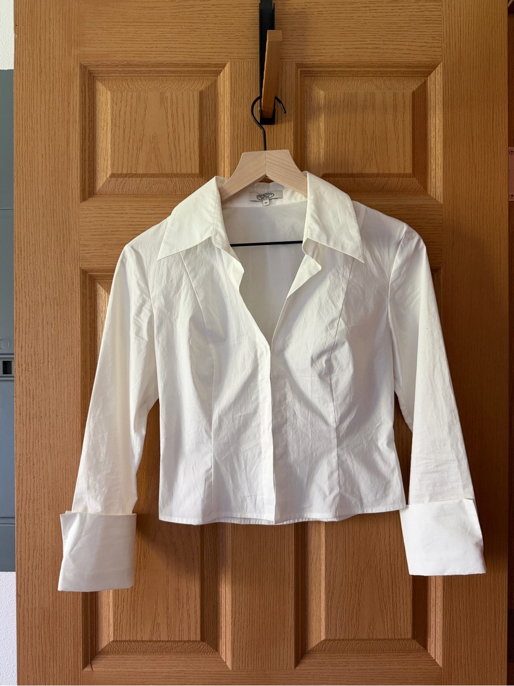 Mirror Palais white button down